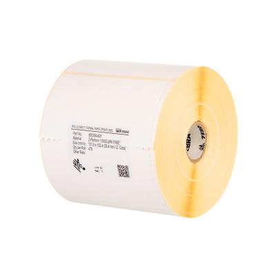 4x Zebra Z-Perform 1000T, Etikettenrolle, Normalpapier, 102x102mm