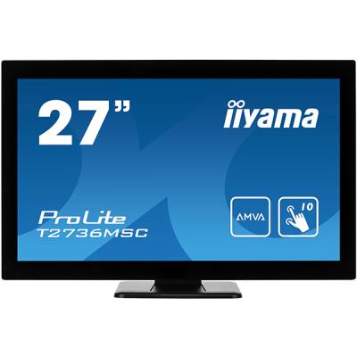 iiyama ProLite T2736MSC-B1, 68,6cm (27''), Projected Capacitive, Multi Touch(10 TP), Full HD, schwarz