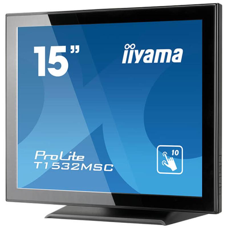 iiyama ProLite T1532MSC-B5AG, 38,1cm (15''), Projected Capacitive, 10 TP, schwarz