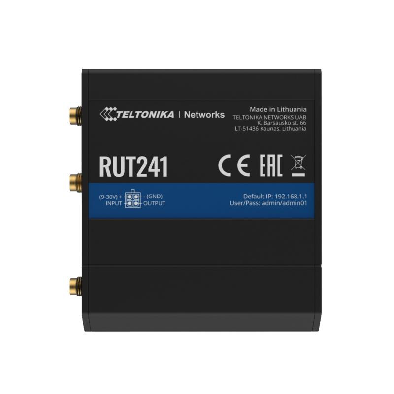Teltonika RUT241 Industrial Cellular Router 4G LTE Wi-Fi - Version 3 Global mit Universal-Netzteil
