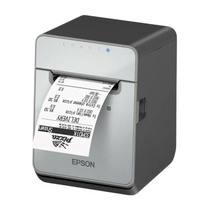 Epson TM-L100, 8 Punkte/mm (203dpi), Cutter, linerless, USB, Lightning, Ethernet, schwarz