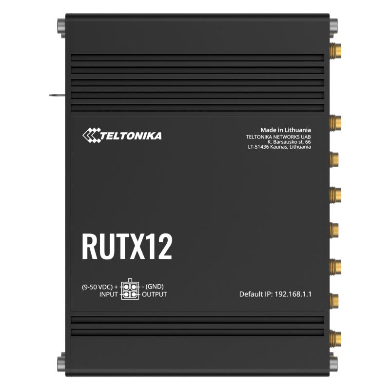 Teltonika RUTX12 4G LTE Cat 6 Dual-Band Wifi Industrial Router
