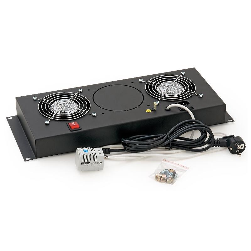 19"/4HE vertikale Bel&uuml;ftung 2 L&uuml;fter