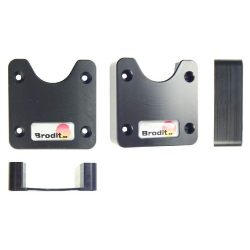 Universal Befestigungssystem mit Nut f&uuml;r Kn&ouml;pfe und Clips, mit vorgebohrten L&ouml;cher