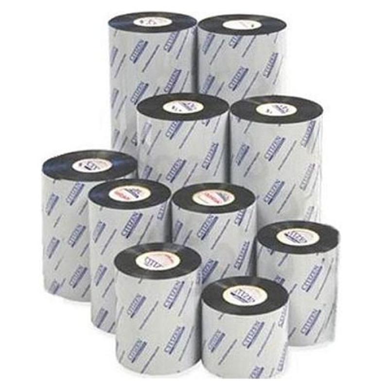 Citizen, Thermotransferband, Wachs, Rollenbreite: 80mm, Kern: 25,4mm, L&auml;nge: 300m, 8 Rollen/Box