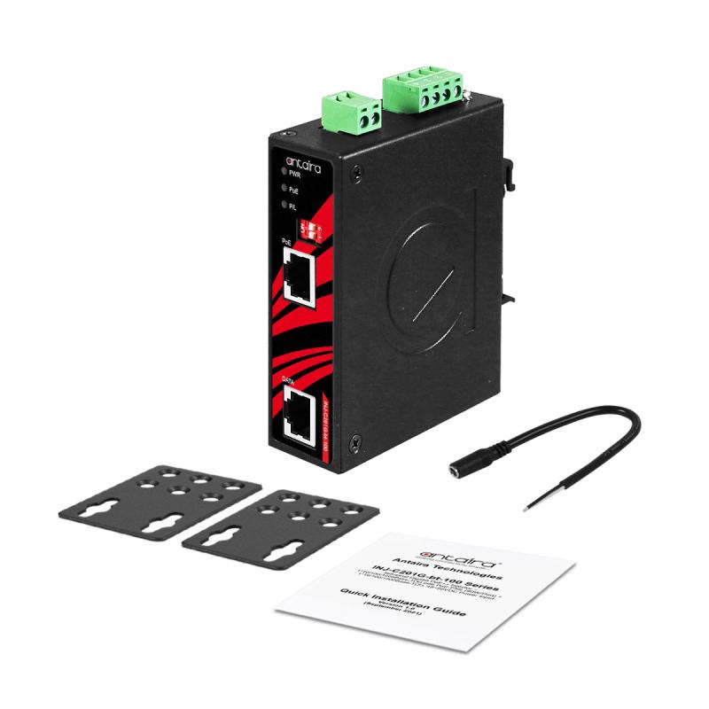Industrial Gigabit PoE++ Injector, -40&deg;C bis 75&deg;C EOT