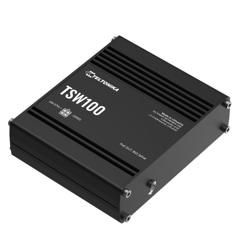 Teltonika TSW100 Industrial Unmanaged PoE+ Switch, Profinet Class A Konformit&auml;t