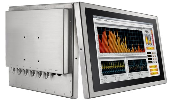 Hygrolion 245 – IP69K geschützter Panel PC mit Tragarmkupplung